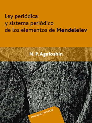 cover image of Ley periódica y sistema periódico de los elementos de Mendeleiev